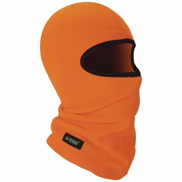 Ergodyne N-Ferno 6821 Fleece Balaclava Face Mask, One Size Fits Most, Orange 16954